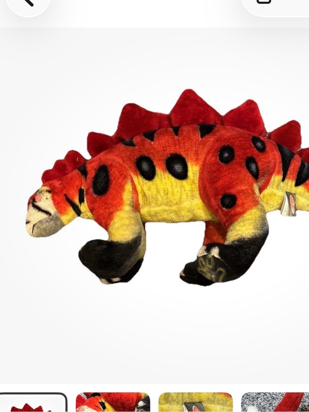 DINOSAUR "LIFE LIKE JUMBO" MELISSA & DOUG PLUSH 34"
STEGOSAURUS